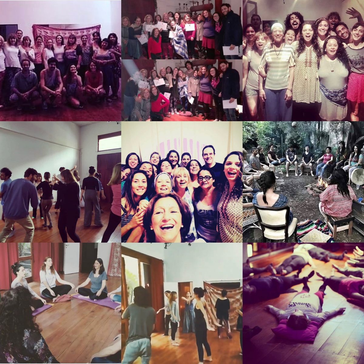 Momentos de grupos de Reiki Vocal